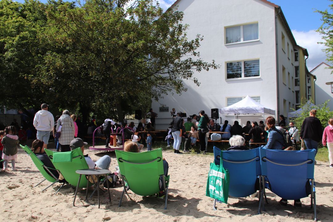 Beach Atmosphäre beim Sommerfest Stadtfeld