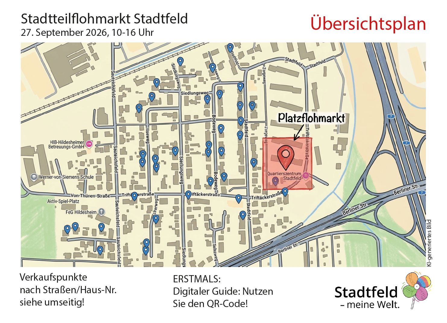 Postkarte Stadtteilflohmarkt 26 cover