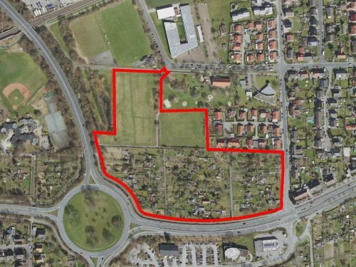 Geltungsbereich B-Plan Stadtfeld West Stadtfeld West Luftbild