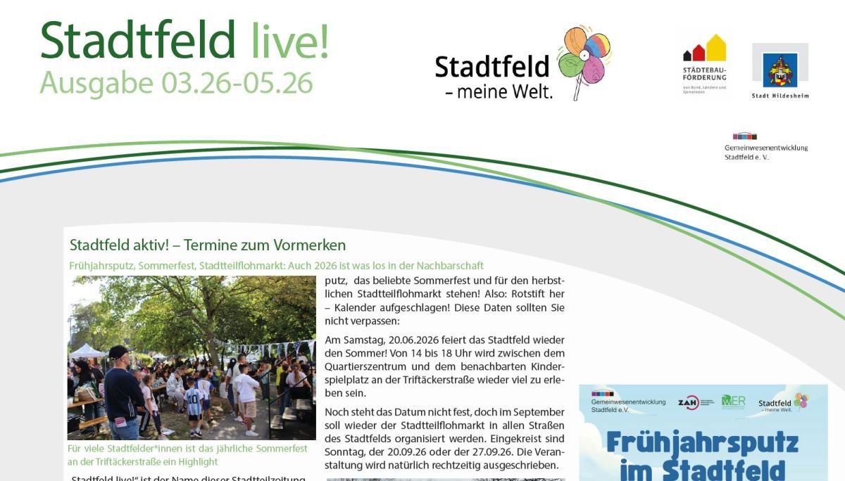 Stadtfeld live cover Ausg. 03.26-05.26